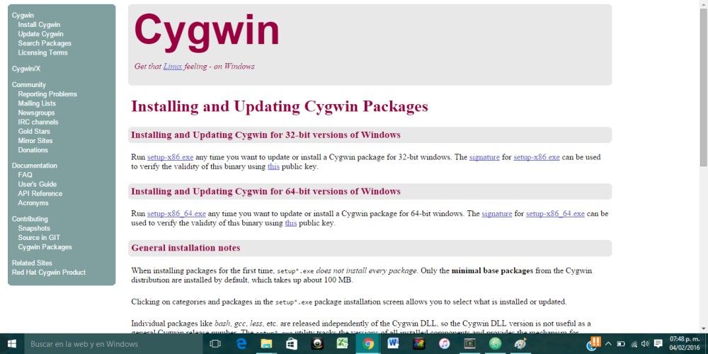 Cygwin - Install