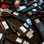 Picture of many usb thumb drives.